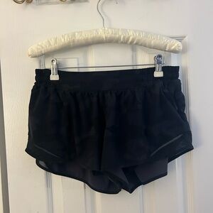 lululemon athletica Black Double-Layer Running Shorts